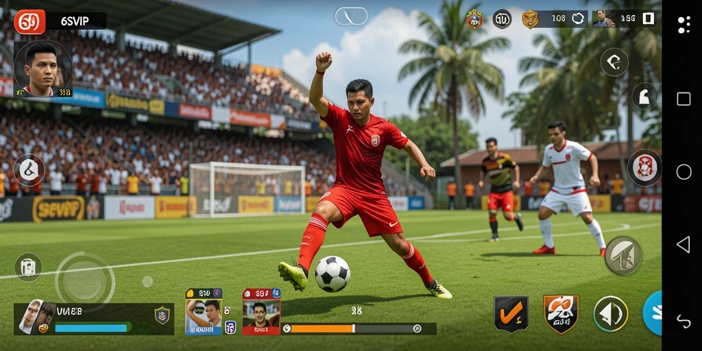 Tampilan gameplay menarik dari 6SVIP dengan aksi olahraga seru.