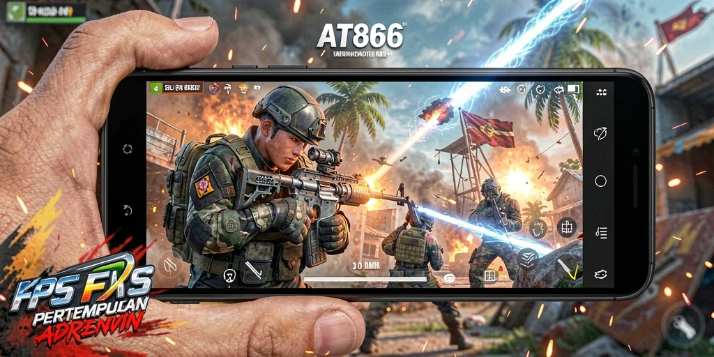 Gameplay intens dari AT866 yang menampilkan pertempuran FPS yang seru.