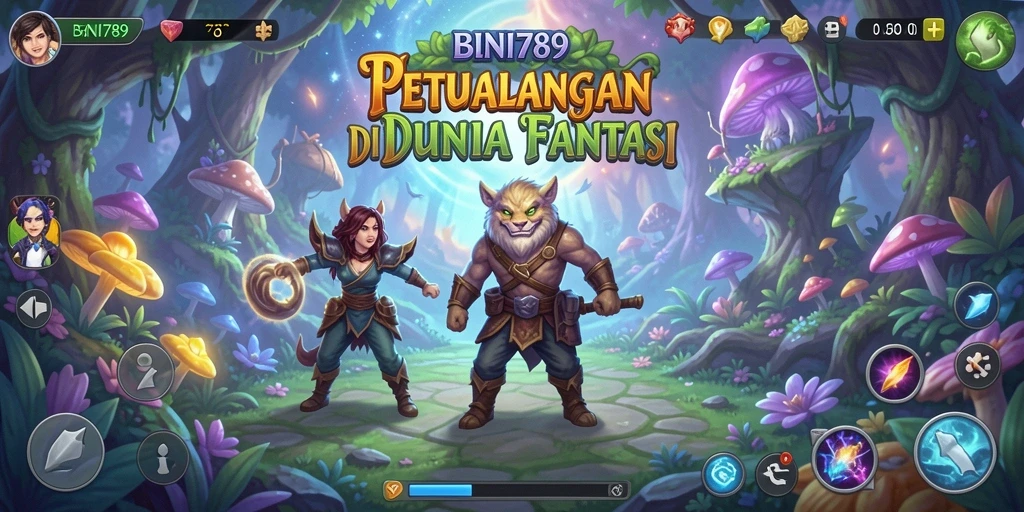 Screenshot BNI789 menampilkan karakter utama dalam misi petualangan yang seru.