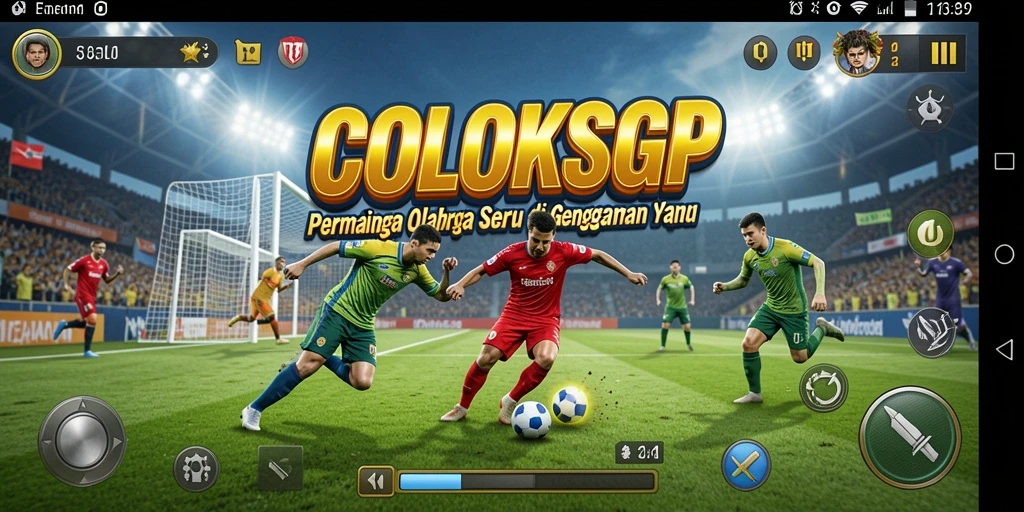 Tangkapan layar COLOKSGP menampilkan aksi seru dalam permainan olahraga.