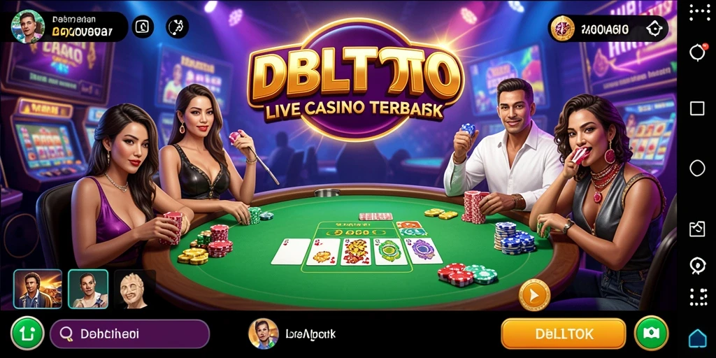 Tampilan gameplay DBLTOTO yang menarik dan mendebarkan di Live Casino.