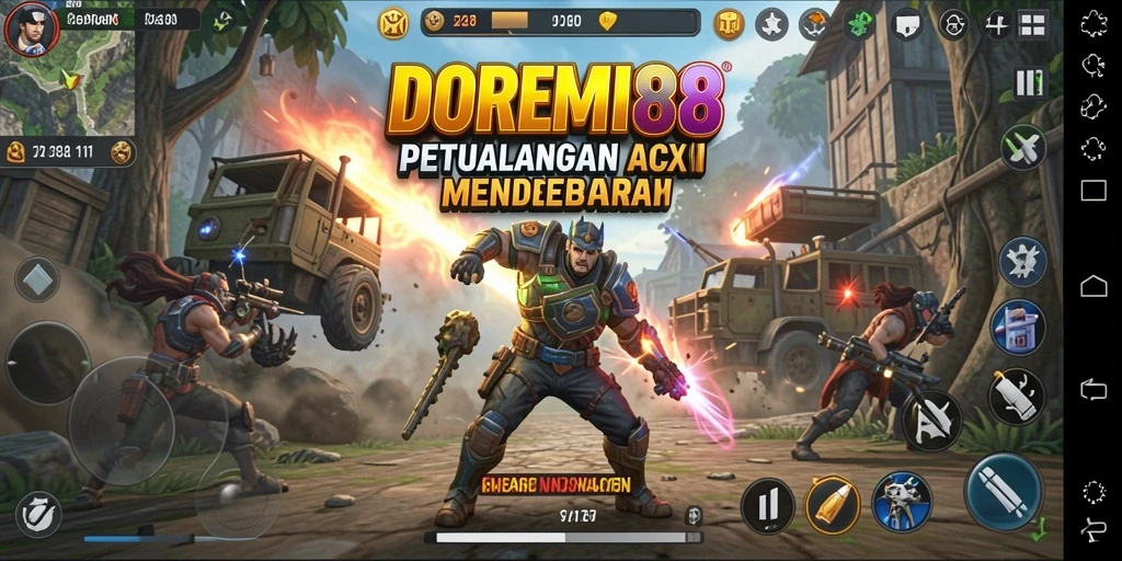 Tampilan gameplay DOREMI88 yang penuh aksi dan tantangan.