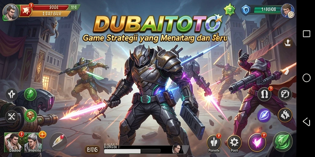 Screenshot DUBAITOTO menampilkan strategi dalam pertempuran yang intens.