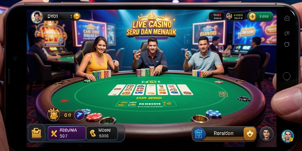 Gameplay Live Casino yang menegangkan dan interaktif di DY01.