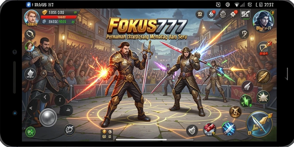 Tampilan gameplay FOKUS777 yang penuh strategi dan aksi.