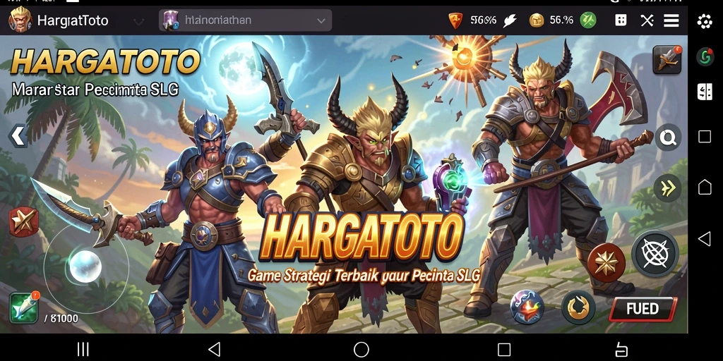 Screenshot gameplay HARGATOTO yang menampilkan elemen strategi mendalam.