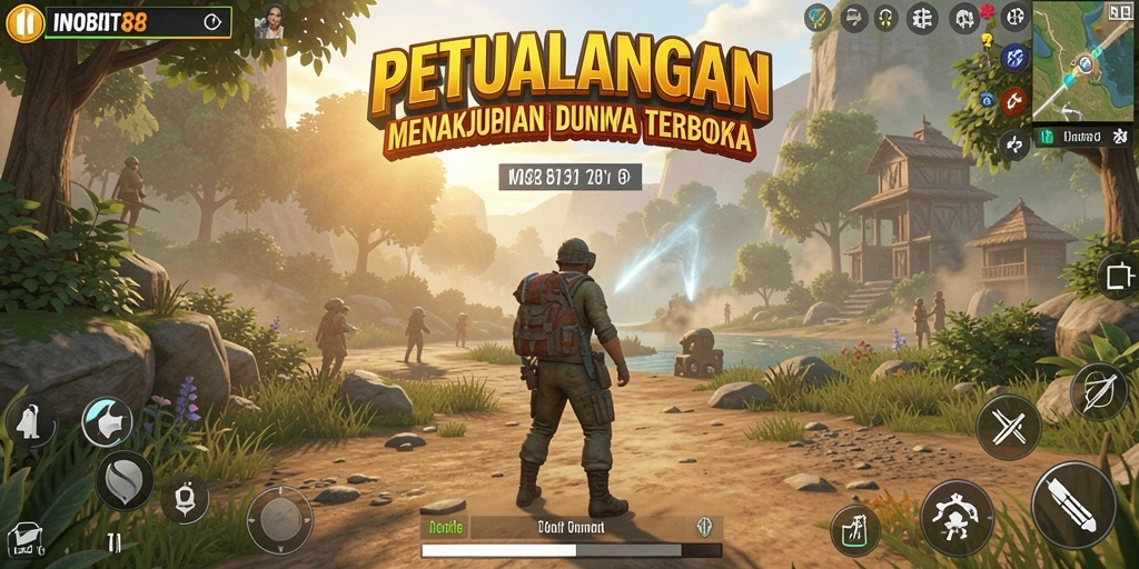 Gameplay menakjubkan dari INDOBIT88 di dunia terbuka.