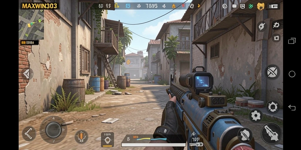 Tampilan gameplay intens dari MAXWIN303 yang menegangkan.