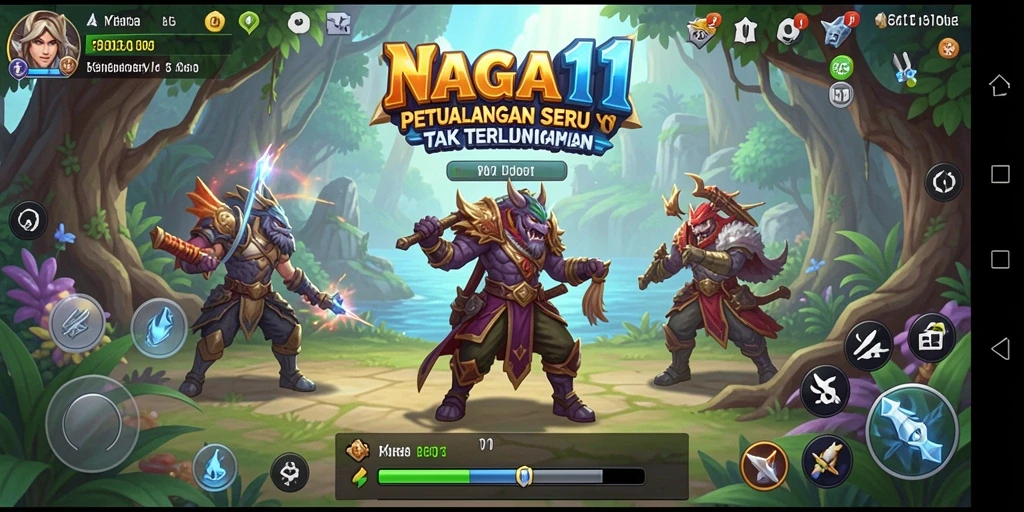 Tampilan gameplay seru di dunia petualangan NAGA11.