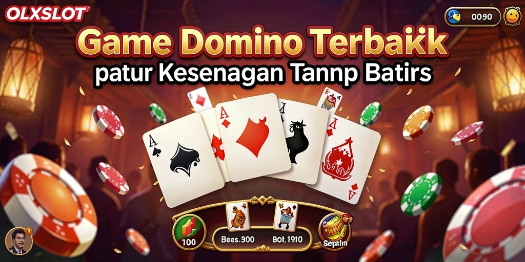 Tampilan gameplay Domino yang menarik dan interaktif di OLXSLOT.