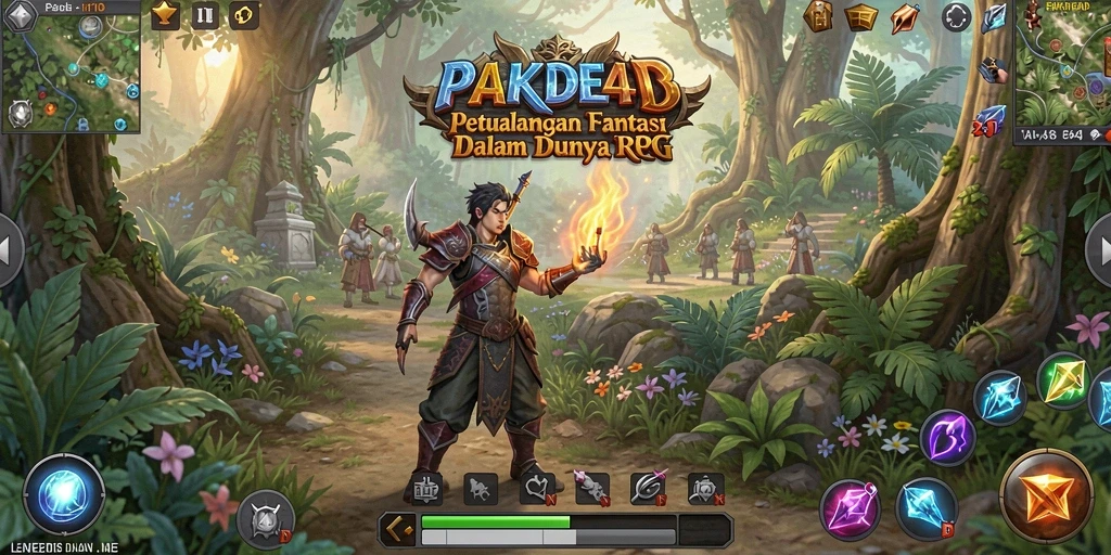 Tampilan seru dari gameplay <strong>PAKDE4D</strong>, eksplorasi dunia luas dengan pertarungan menarik.