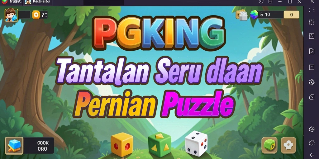Tampilan gameplay seru dari PGKING, penuh tantangan puzzle.