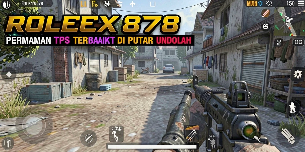 Tampilan gameplay menegangkan dalam game TPS ROLEX878.