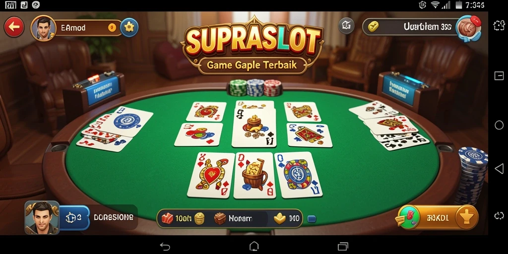 Tampilan seru gameplay Gaple di SUPRASLOT.