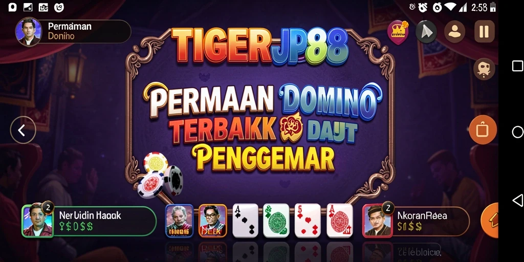 Tampilan menarik dengan gameplay domino yang seru.