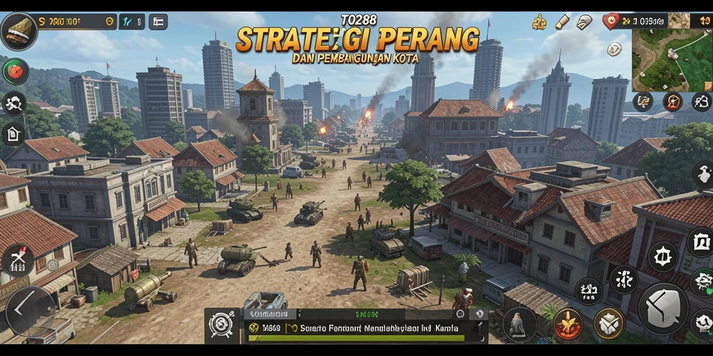 Screenshot TO288 menampilkan pertempuran epik dalam gameplay SLG.